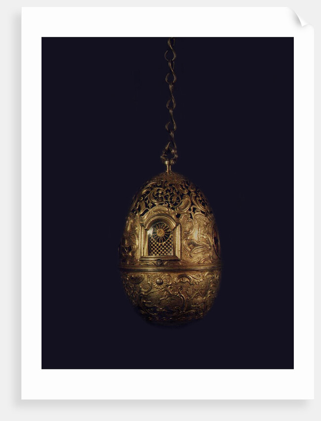 Clock shaped as Easter egg, 1764-1767 by Ivan Petrovich Kulibin