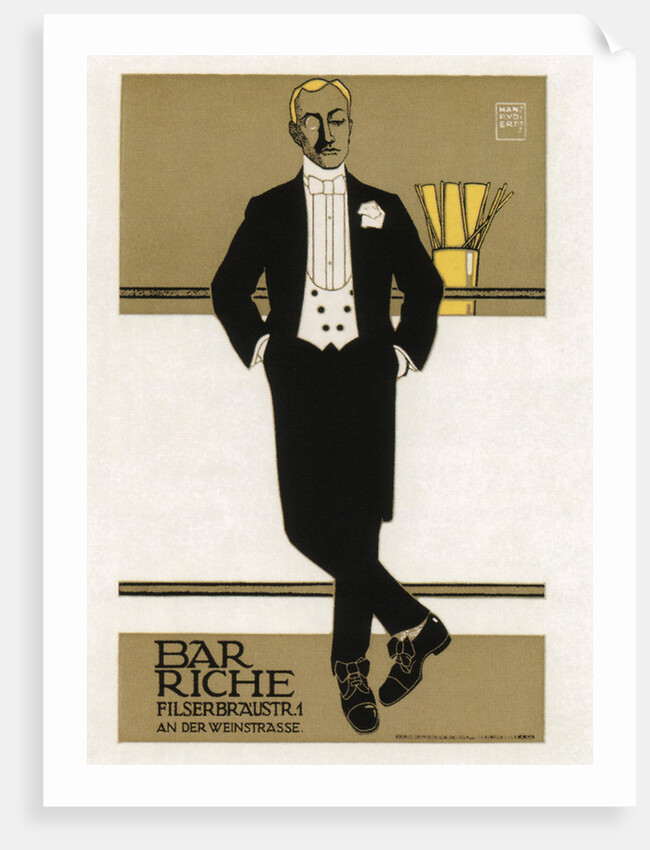 Bar Riche, 1907 by Hans Rudi Erdt
