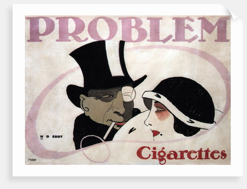Problem Cigarettes, 1912 by Hans Rudi Erdt