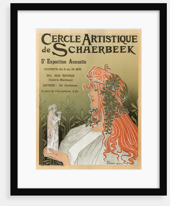 Artistic Club of Schaerbeek, 5th annual show, 1897 by Henri Privat-Livemont