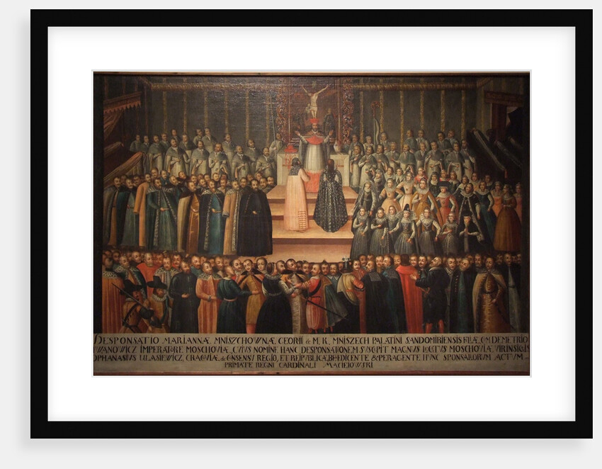 The betrothal in absentia of Marina Mniszech and False Demetrius in Krakow on 12 November 1605, Earl by Szymon Boguszowicz