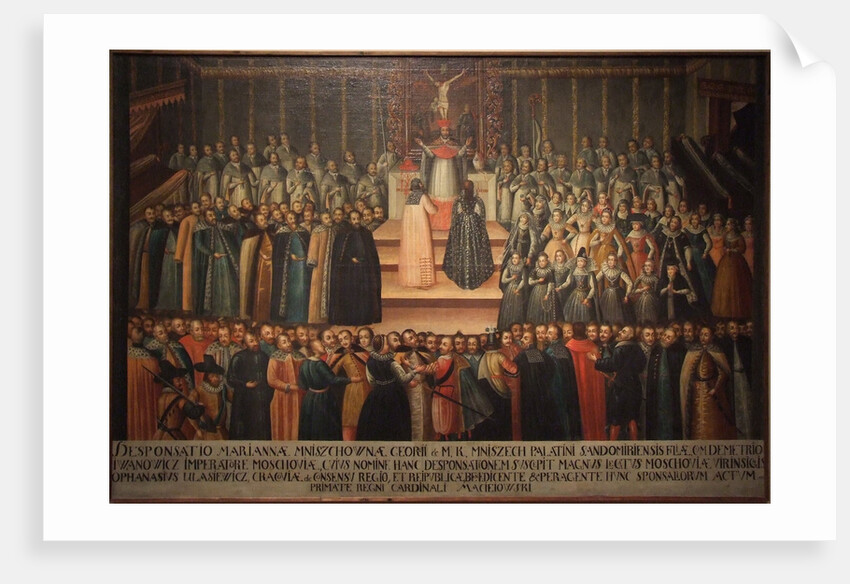 The betrothal in absentia of Marina Mniszech and False Demetrius in Krakow on 12 November 1605, Earl by Szymon Boguszowicz