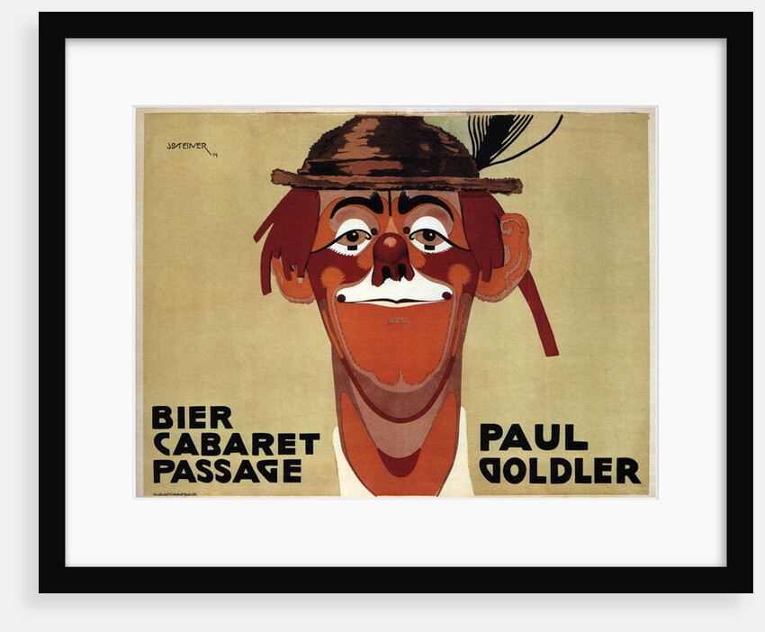 Bier Cabaret Passage. Paul Goldler, 1914 by Jo Steiner