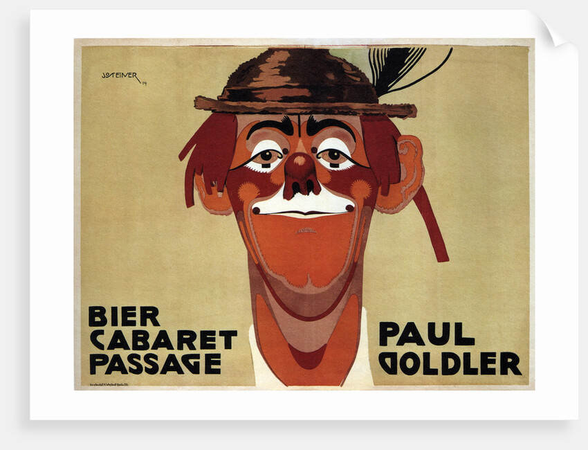 Bier Cabaret Passage. Paul Goldler, 1914 by Jo Steiner