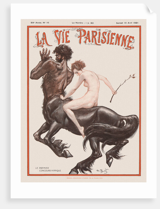 La Vie Parisienne Magazine Cover, 1921 by Anonymous