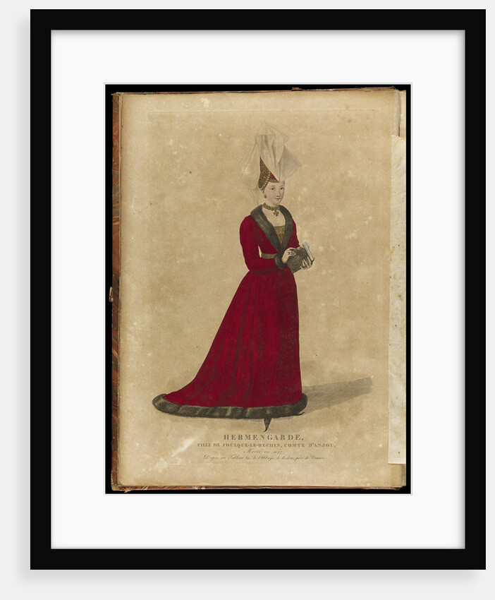 Ermengarde of Anjou, Duchess of Aquitaine and Brittany, Late 18th cent by Georges Jacques Gatine