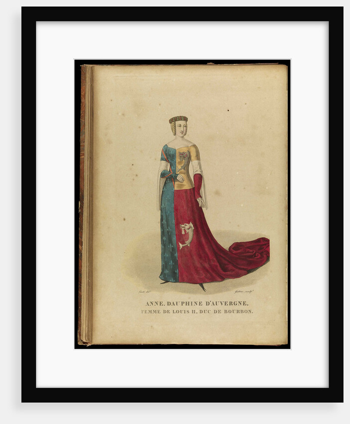 Anne of Auvergne, Countess of Forez and Duchess of Bourbon, Late 18th cent by Georges Jacques Gatine