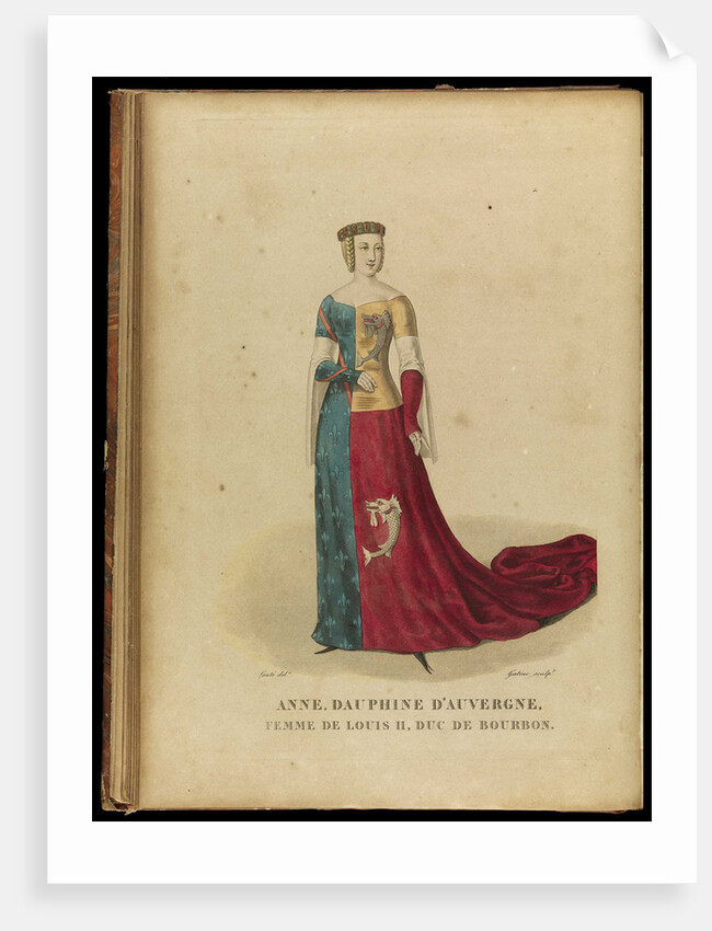 Anne of Auvergne, Countess of Forez and Duchess of Bourbon, Late 18th cent by Georges Jacques Gatine