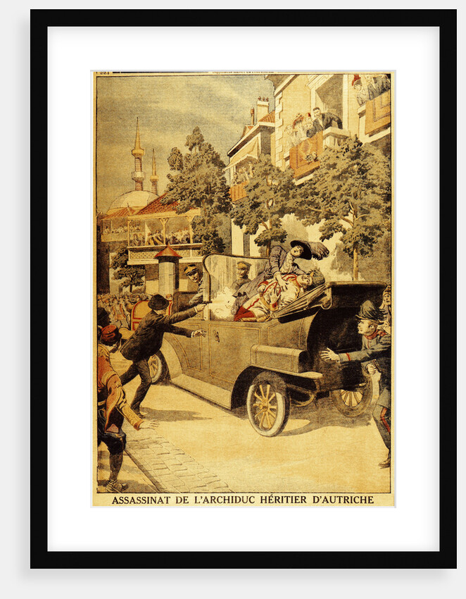 The Assassination of Archduke Franz Ferdinand of Austria and his wife, Duchess Sophia, by Gavrilo Pr by Anonymous