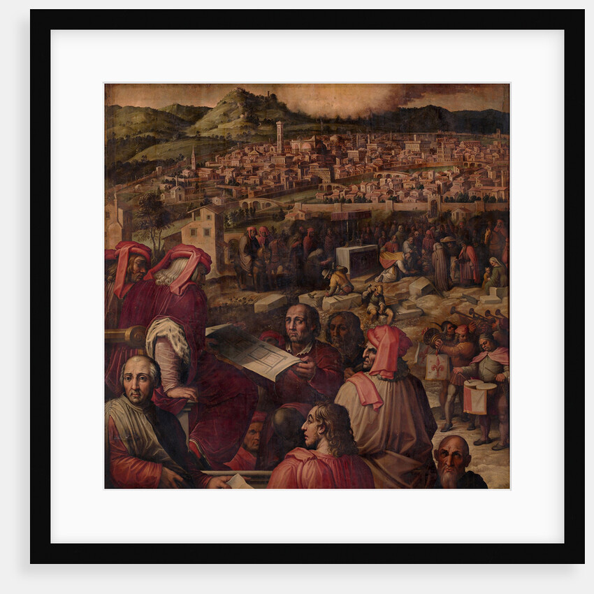 Arnolfo di Cambio shows the plan to enlarge Florence, 1563-1565 by Giorgio Vasari
