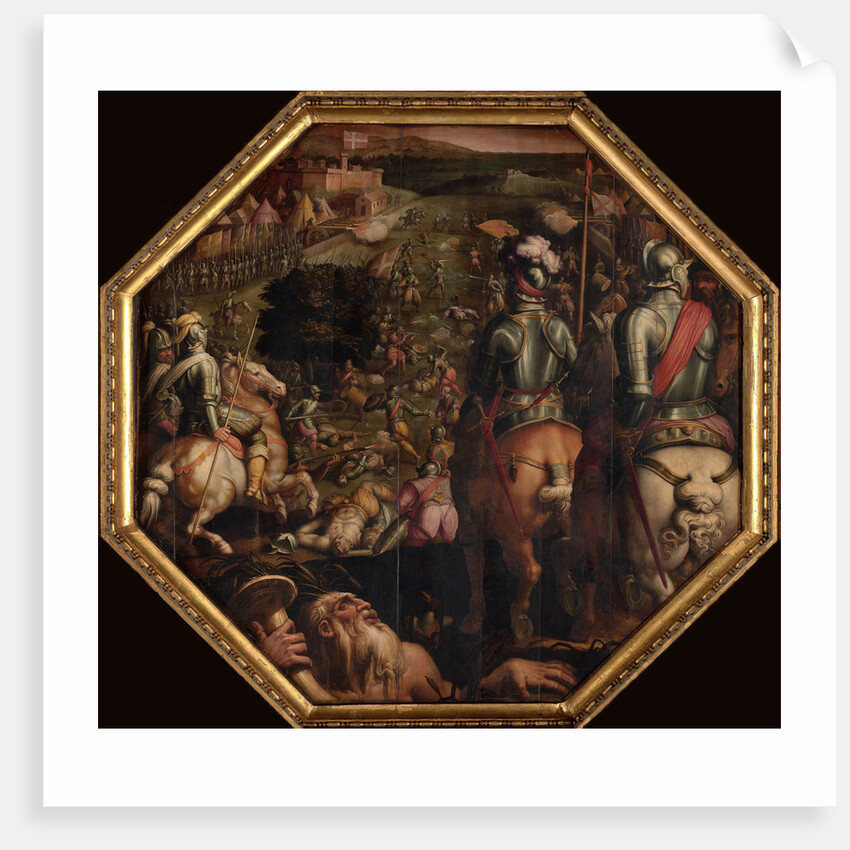 The Battle of Marciano in Val di Chiana, 1563-1565 by Giorgio Vasari