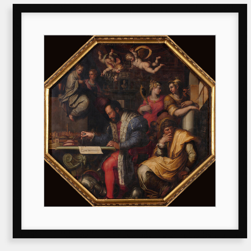 Cosimo studies the taking of Siena, 1563-1565 by Giorgio Vasari