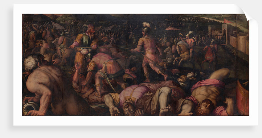 The Battle against Radagaisus at Faesulae in 406, 1563-1565 by Giorgio Vasari