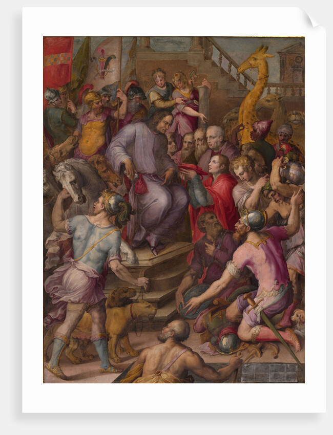 Lorenzo the Magnificent receives the tribute of the ambassadors, 1556-1558 by Giorgio Vasari
