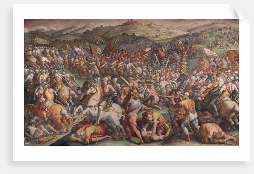 The Battle of Marciano in Val di Chiana, 1570-1571 by Giorgio Vasari