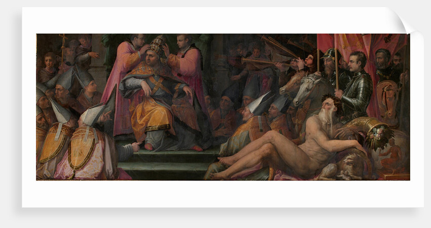 The election of Giovanni de Medici to papacy, 1555-1562 by Giorgio Vasari
