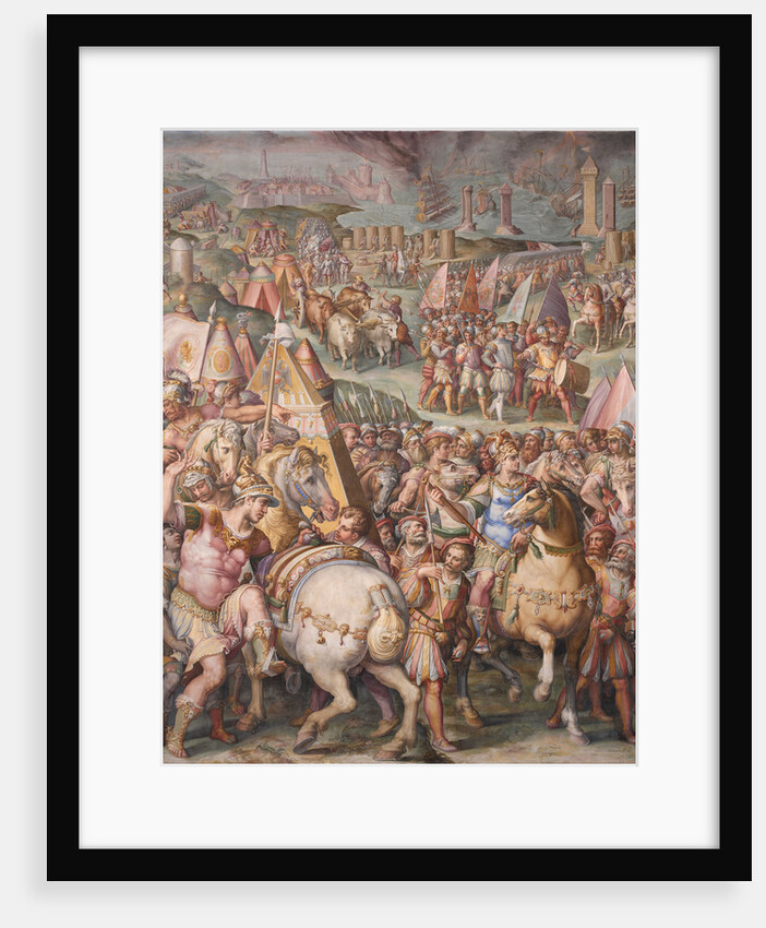 The emperor Maximilian lifts the Siege of Livorno, 1568-1571 by Giorgio Vasari