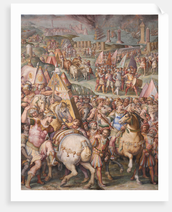 The emperor Maximilian lifts the Siege of Livorno, 1568-1571 by Giorgio Vasari