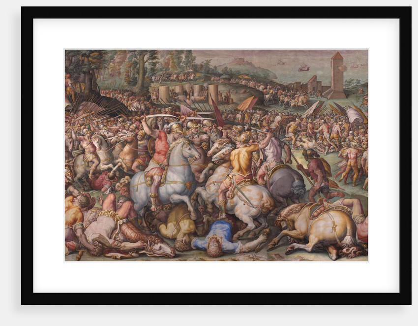 The rout of the Pisans at Torre San Vincenzo, 1568-1571 by Giorgio Vasari