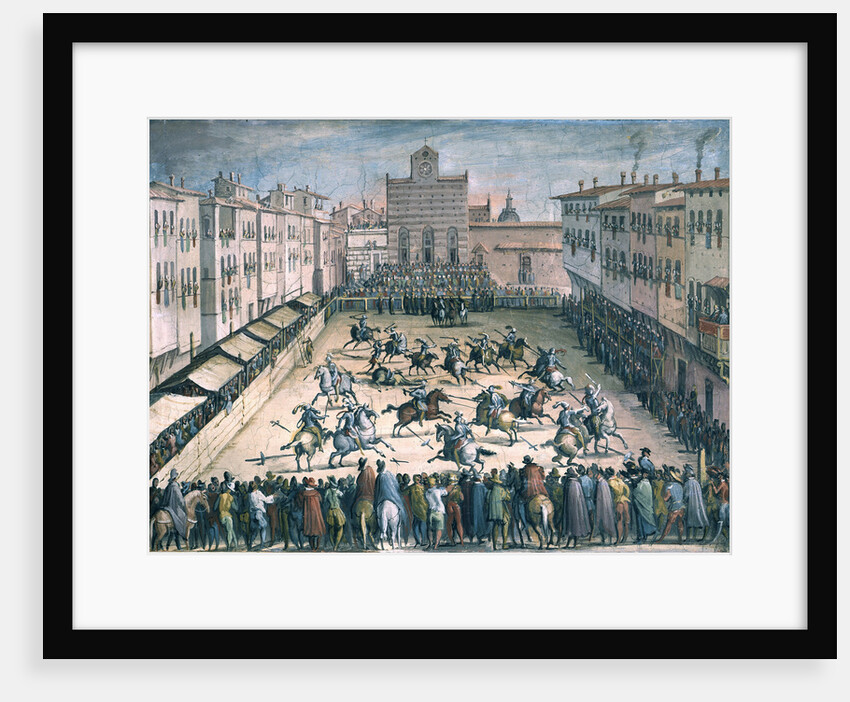 Horse Joust at the Piazza Santa Croce, 1561-1562 by Johannes Stradanus