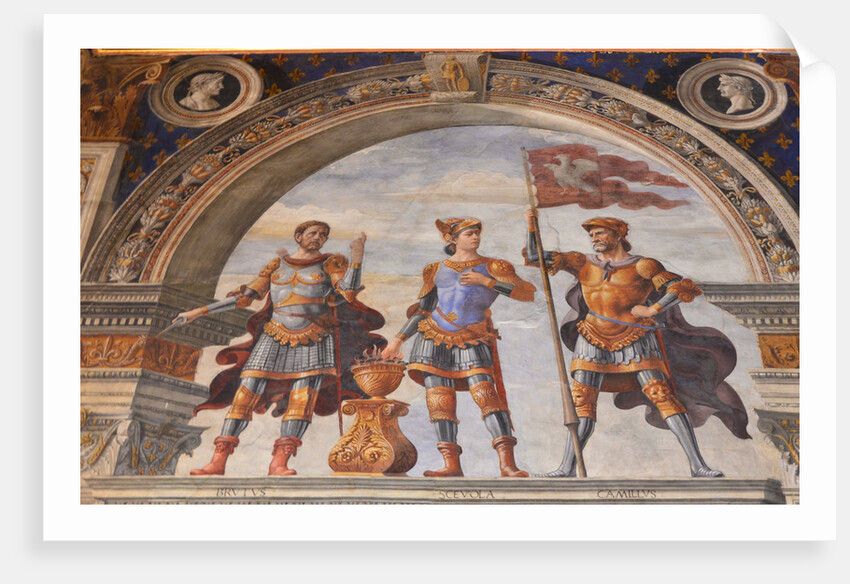 Decoration of the Sala dei Gigli, 1482-1484 by Domenico Ghirlandaio