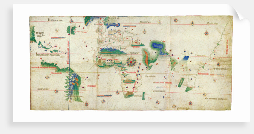 The Cantino planisphere, 1502 by Anonymous master