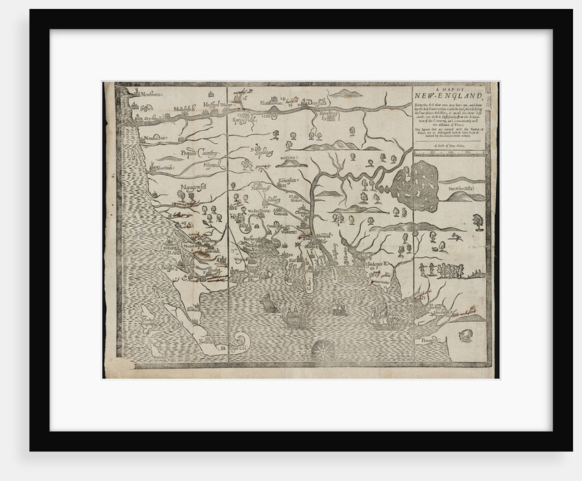The map of New England by John Foster
