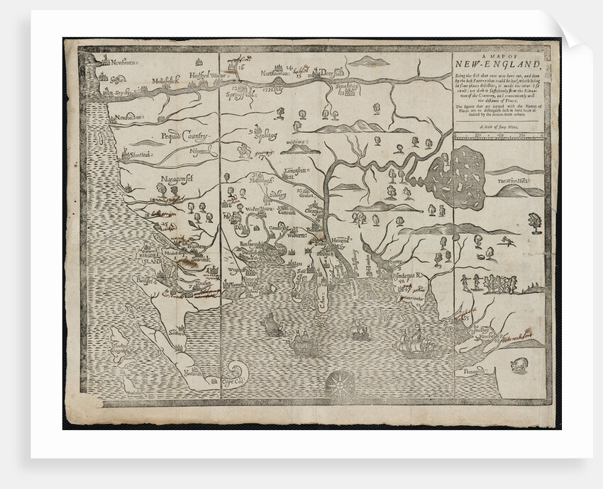 The map of New England by John Foster