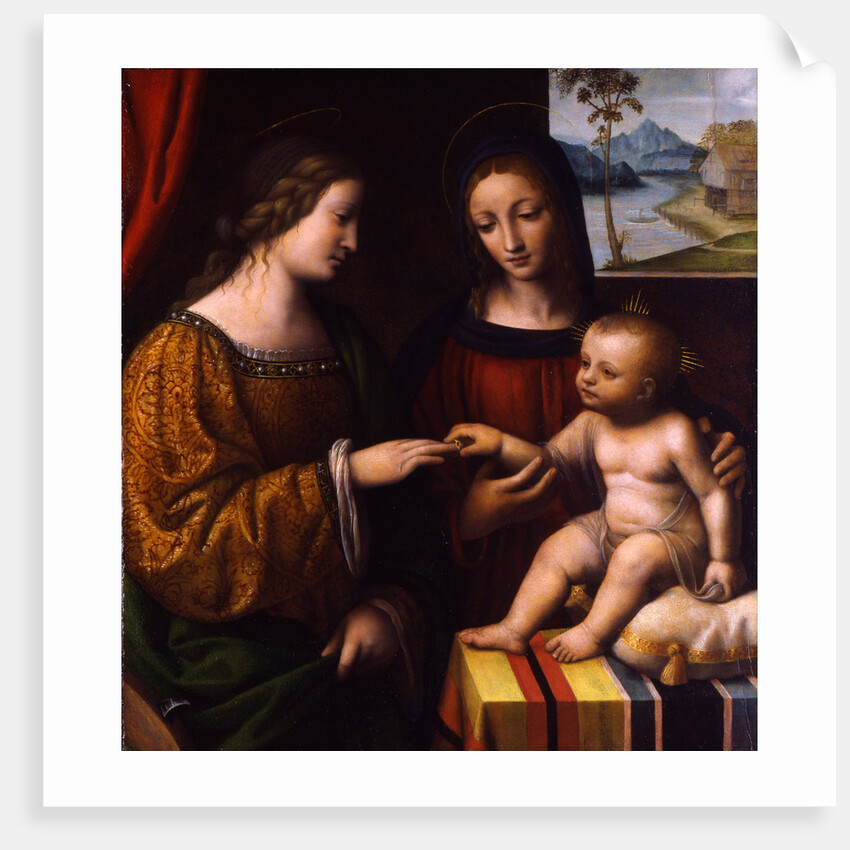 The Mystical Marriage of Saint Catherine, c. 1520 by Bernardino Luini
