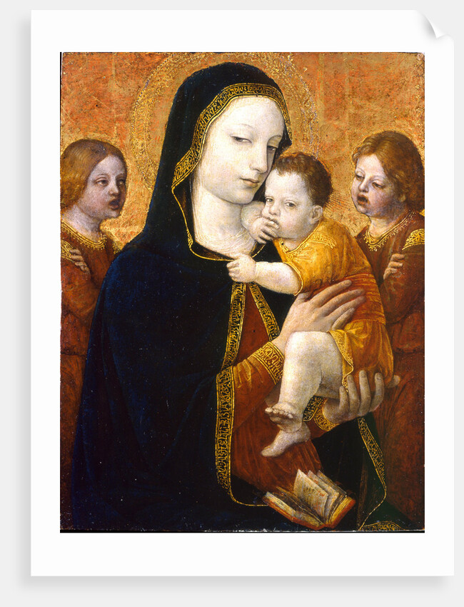 The Virgin and Child with two Angels, ca 1485 by Ambrogio Bergognone