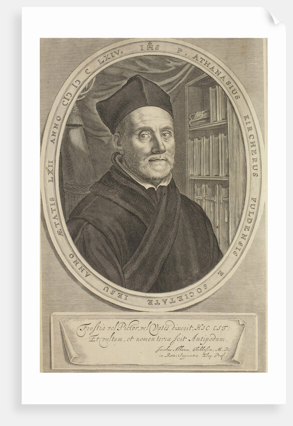 Portrait of Athanasius Kircher, 1664 by Cornelis Abrahamsz. Bloemaert II