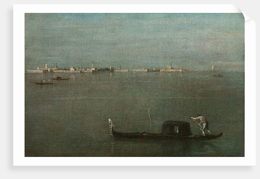 Gondolas on the Lagoon (Grey Lagoon), 1765 by Francesco Guardi