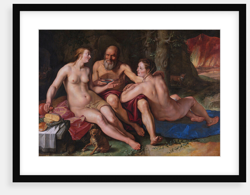 Lot and his Daughters, 1616 by Hendrick Goltzius
