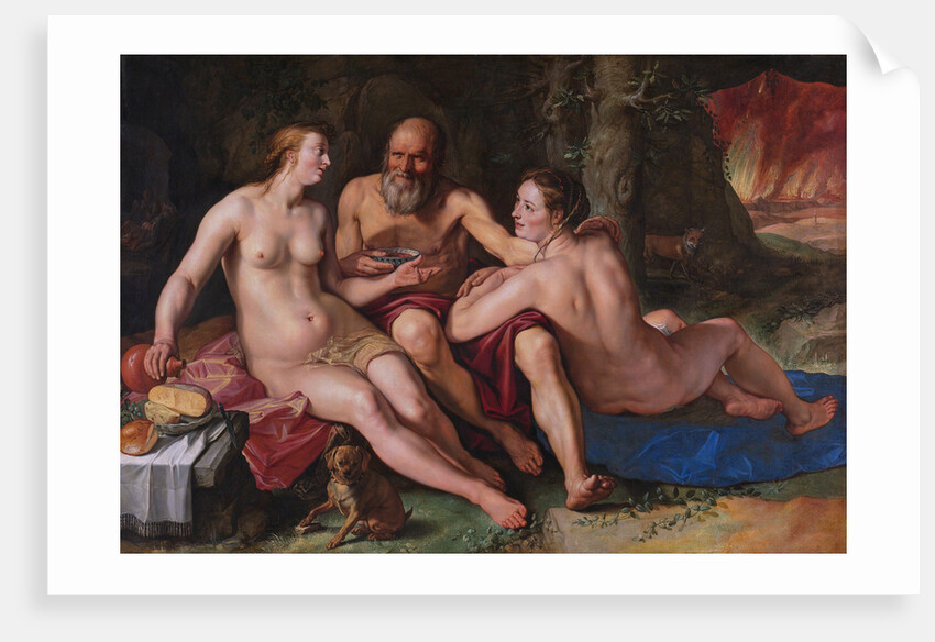 Lot and his Daughters, 1616 by Hendrick Goltzius