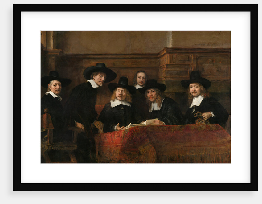 Syndics of the Drapers Guild (The Sampling Officials), 1662 by Rembrandt van Rhijn