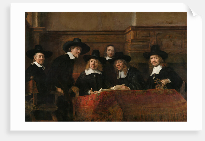 Syndics of the Drapers Guild (The Sampling Officials), 1662 by Rembrandt van Rhijn