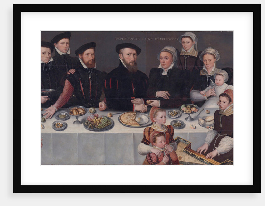 Family-portrait of Pierre de Moucheron, merchant in Middelburg and Antwerpen, his wife Isabeau de Ge by Anonymous