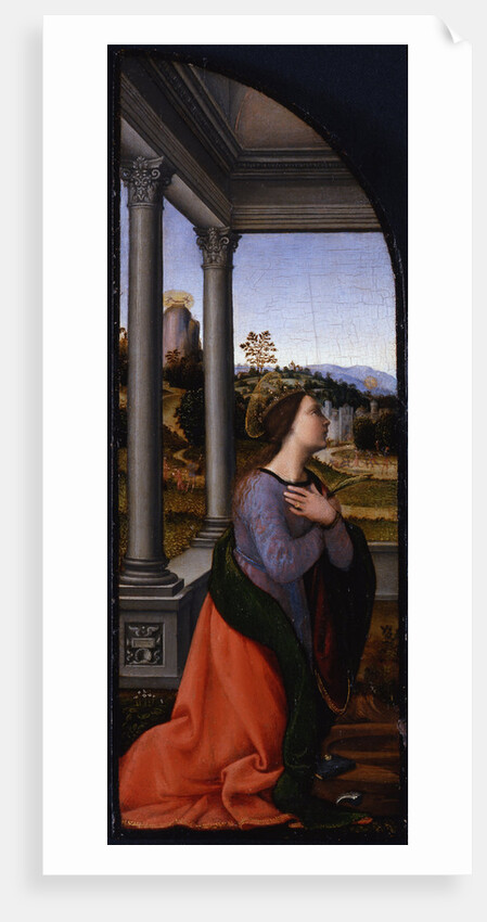 Triptych, left-hand panel: Saint Catherine of Alexandria, 1500 by Mariotto Albertinelli