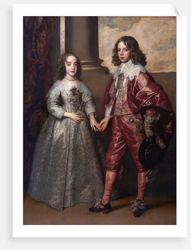 William II, Prince of Orange, and his Bride, Mary Henrietta Stuart, First third of 17th cen by Sir Anthony van Dyck