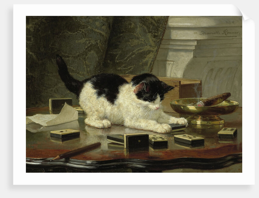 Kittens Game, ca 1860-1870 by Henriëtte Ronner-Knip