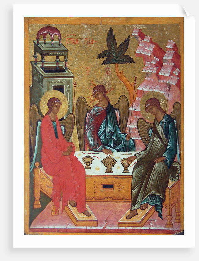 The Holy Trinity, 15th century by Russian icon