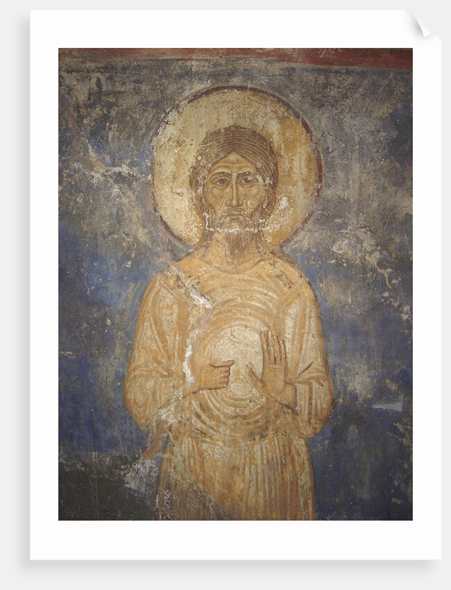 Saint Alexius von Edessa, 12th century by Ancient Russian frescos
