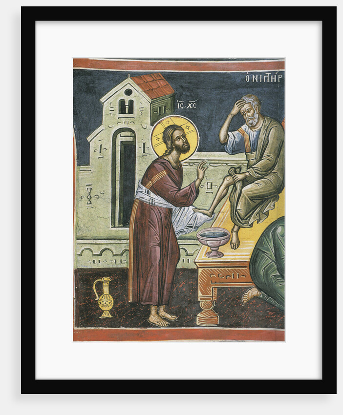 Christ Washing the Feet of the Apostles, 16th century by Byzantine Master