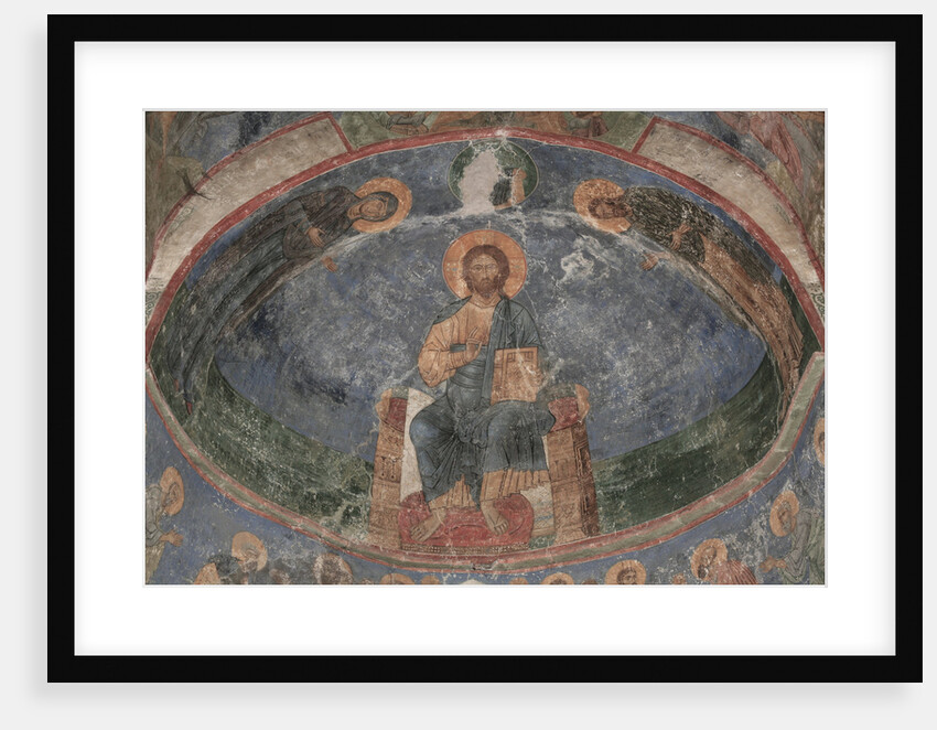 Christ Enthroned (Saviour of the World), 12th century by Ancient Russian frescos