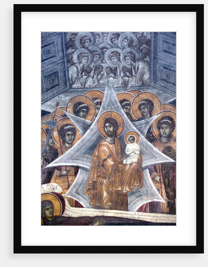 Christ with the soul of the Virgin at the Gates of Heaven, 1321-1322 by Anonymous