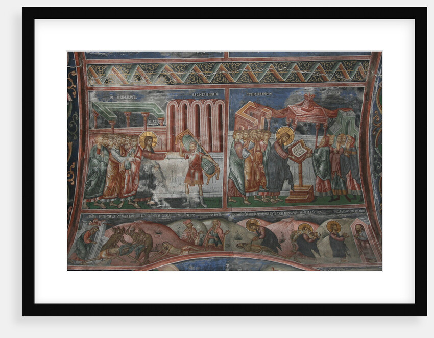 The Healing at Capernaum and other scenes from the Life of Christ, 14th century by Anonymous