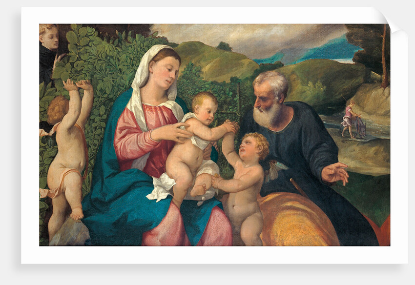 Rest on the Flight into Egypt, 1520s by Bonifacio Veronese