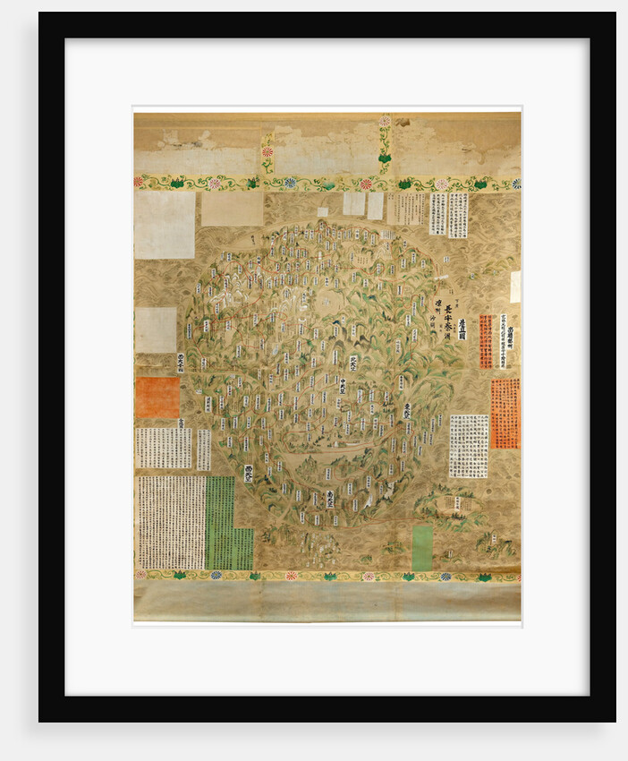 Buddhist map of the world, Early 18th cen by Anonymous master