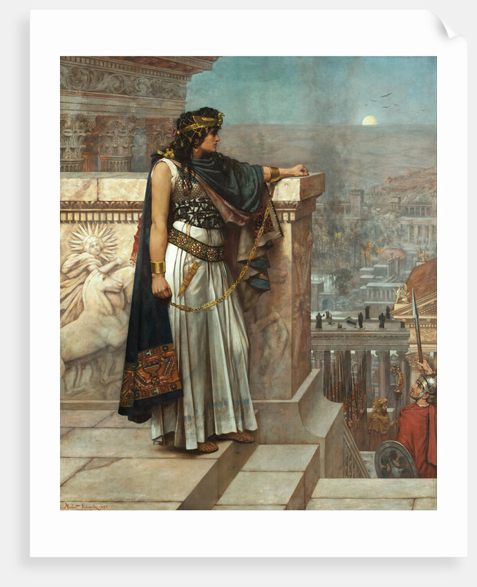 Zenobias last look on Palmyra, 1888 by Herbert Gustave Schmalz