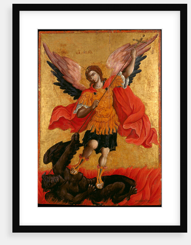 The Archangel Michael, Second Half of the 17th cen by Theodore Poulakis